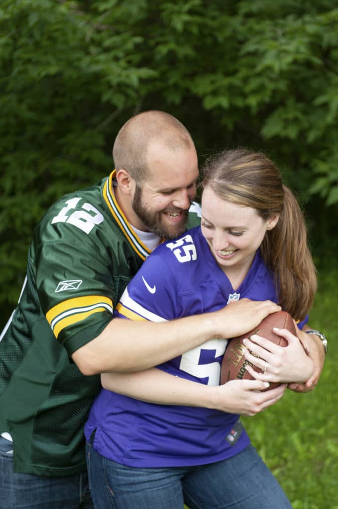 Vikings vs Packers Engagement Photo